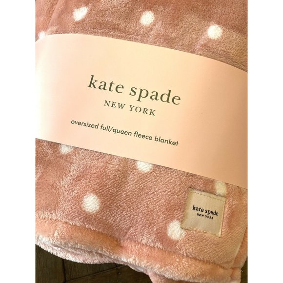 New Kate Spade Oversized Full Queen Fleece Blanket - Picture 2 of 6